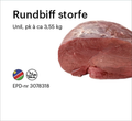 Rundbiff storfe