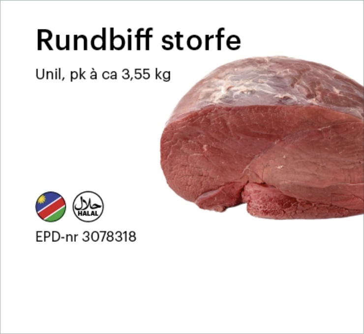 Rundbiff storfe