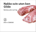 Nakke svin uten ben