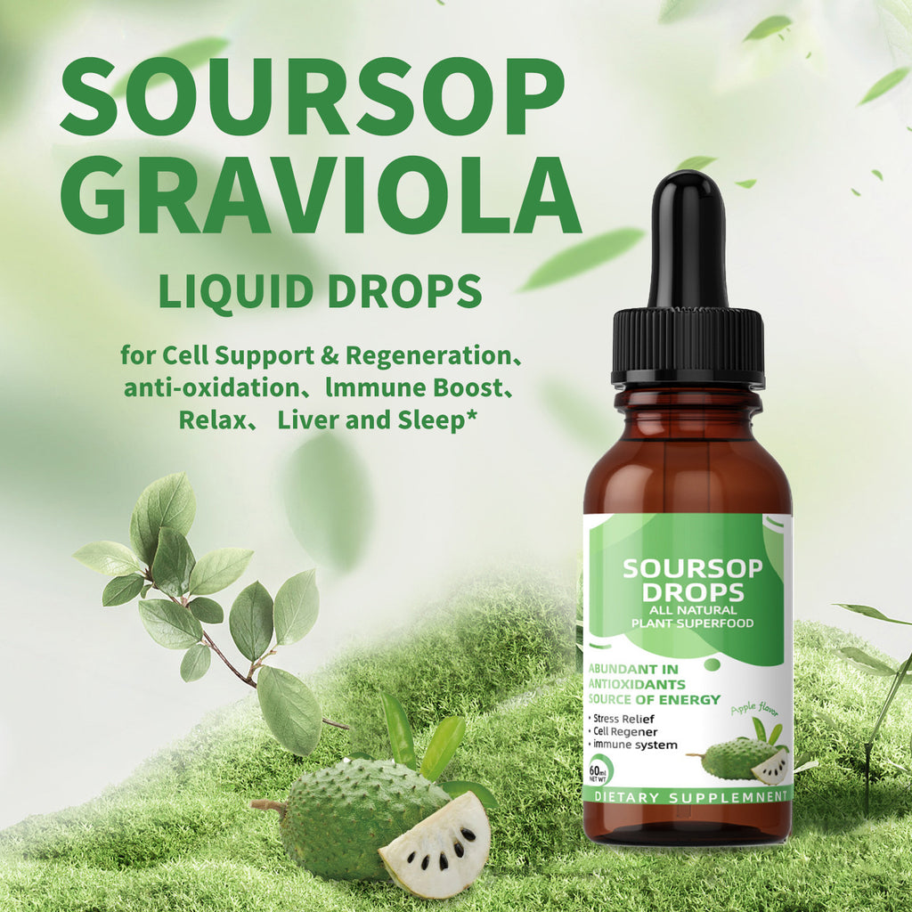 60ml flaske Soursop-ekstrakt er rik på vitamin C