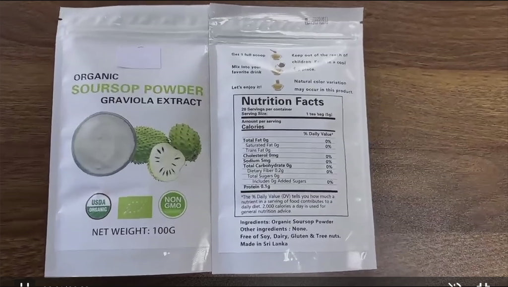 100 gram Soursop Graviola Fruit Powder